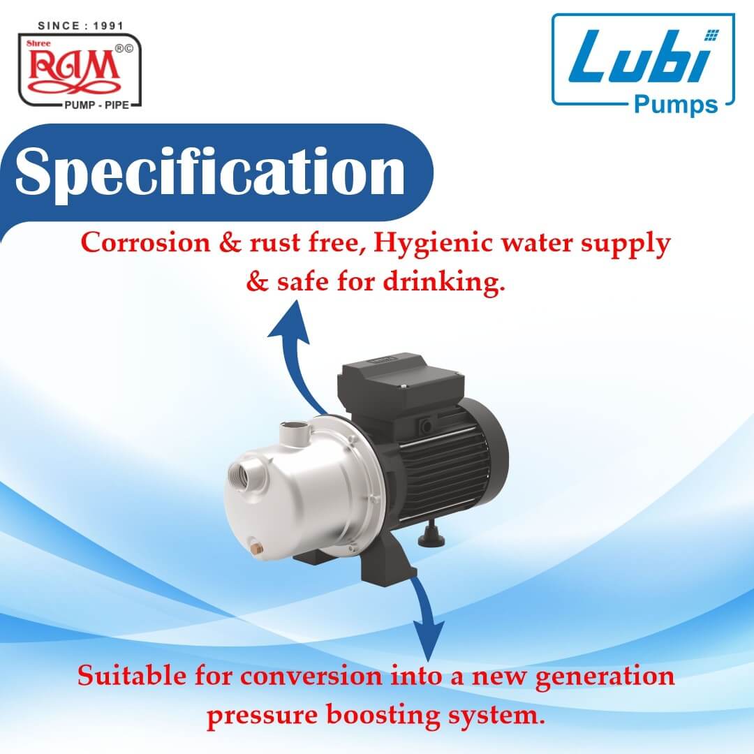 LUBI SS Shallow Well Jet Pump (F Class)